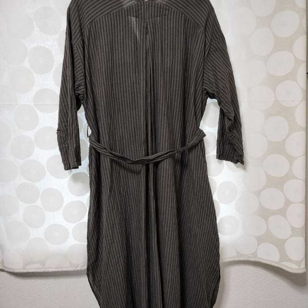 Padkale Cotton Linen Stripe Dress - image 4