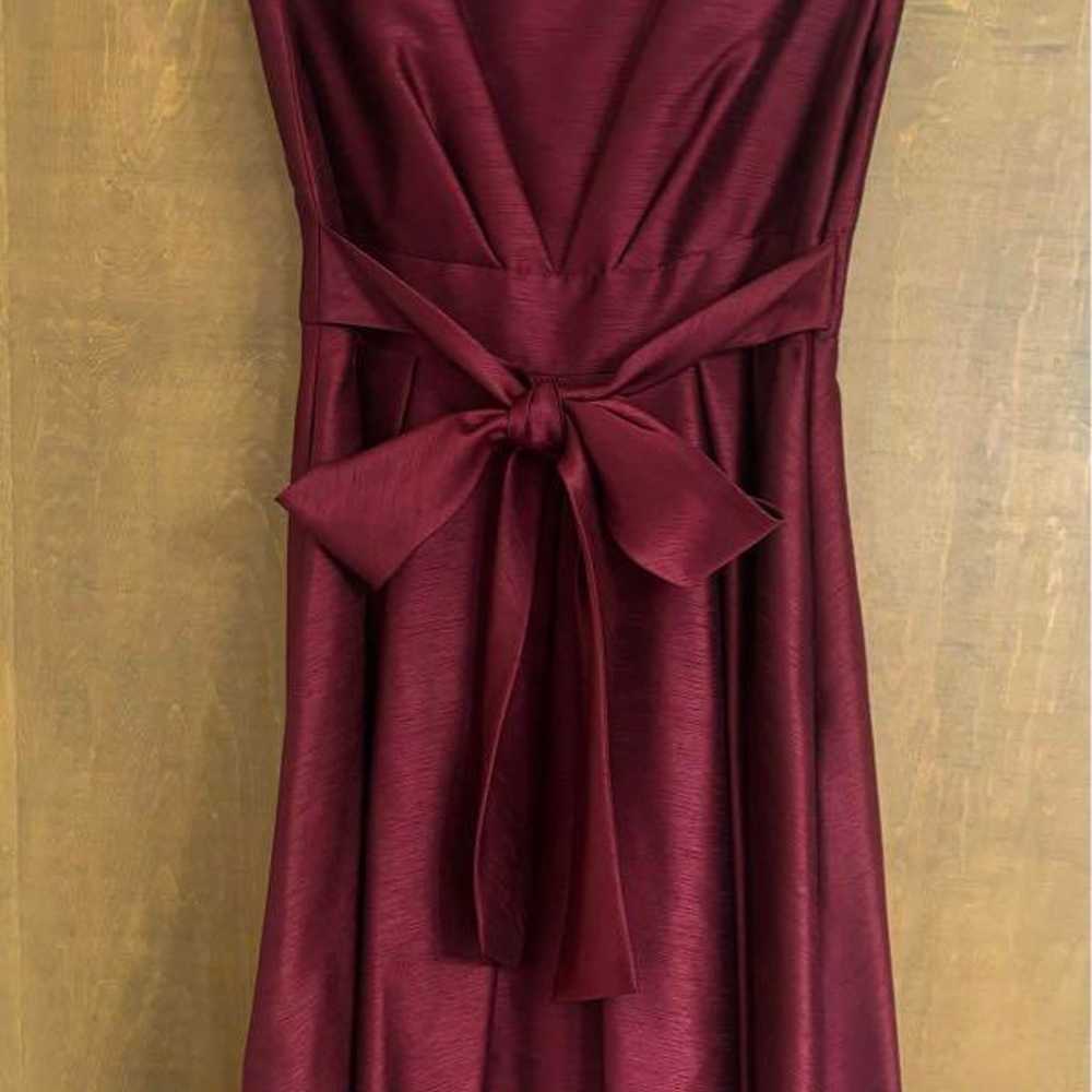 AIMER's party dress with a cape Wine red Red - image 2