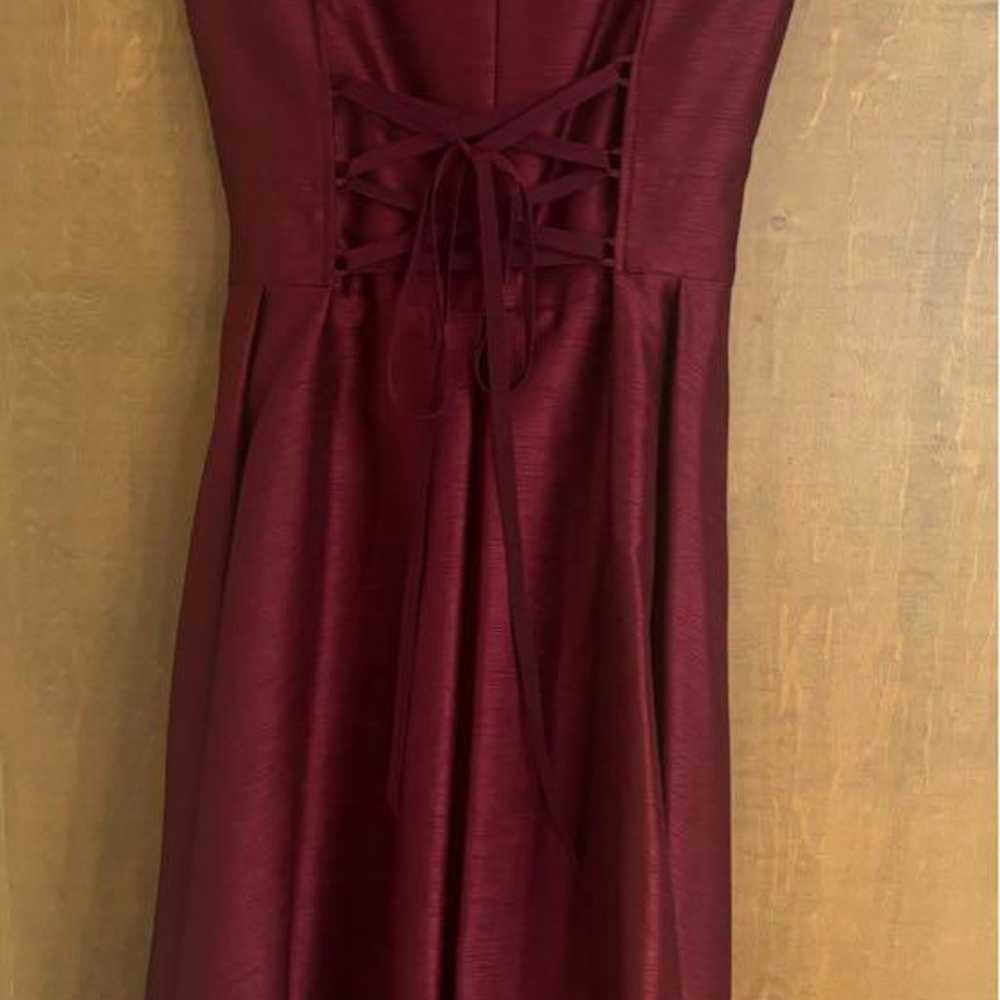 AIMER's party dress with a cape Wine red Red - image 4