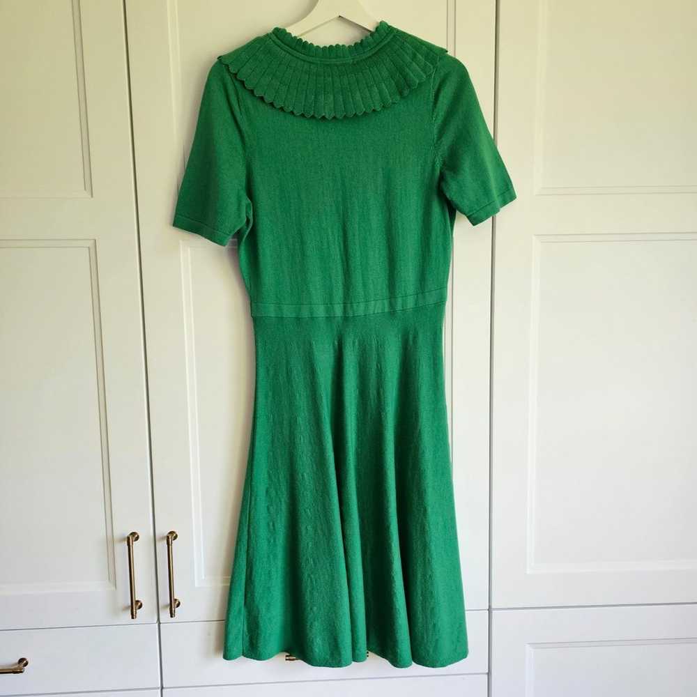 Boden Abercorn Knitted Tee Green Dress with Stunn… - image 4