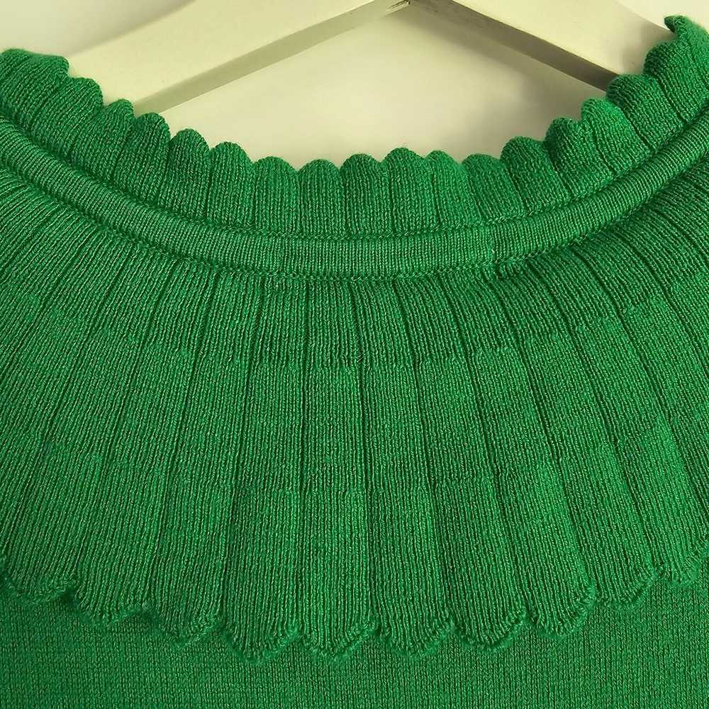 Boden Abercorn Knitted Tee Green Dress with Stunn… - image 6