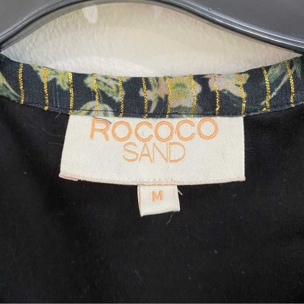 Rococo Sand | Green Metallic Floral Flora Maxi Pe… - image 3