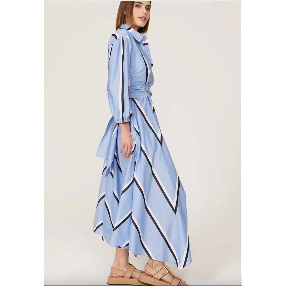 Tanya Taylor Dress Women 8 Blue Azaria Shirt Coll… - image 3