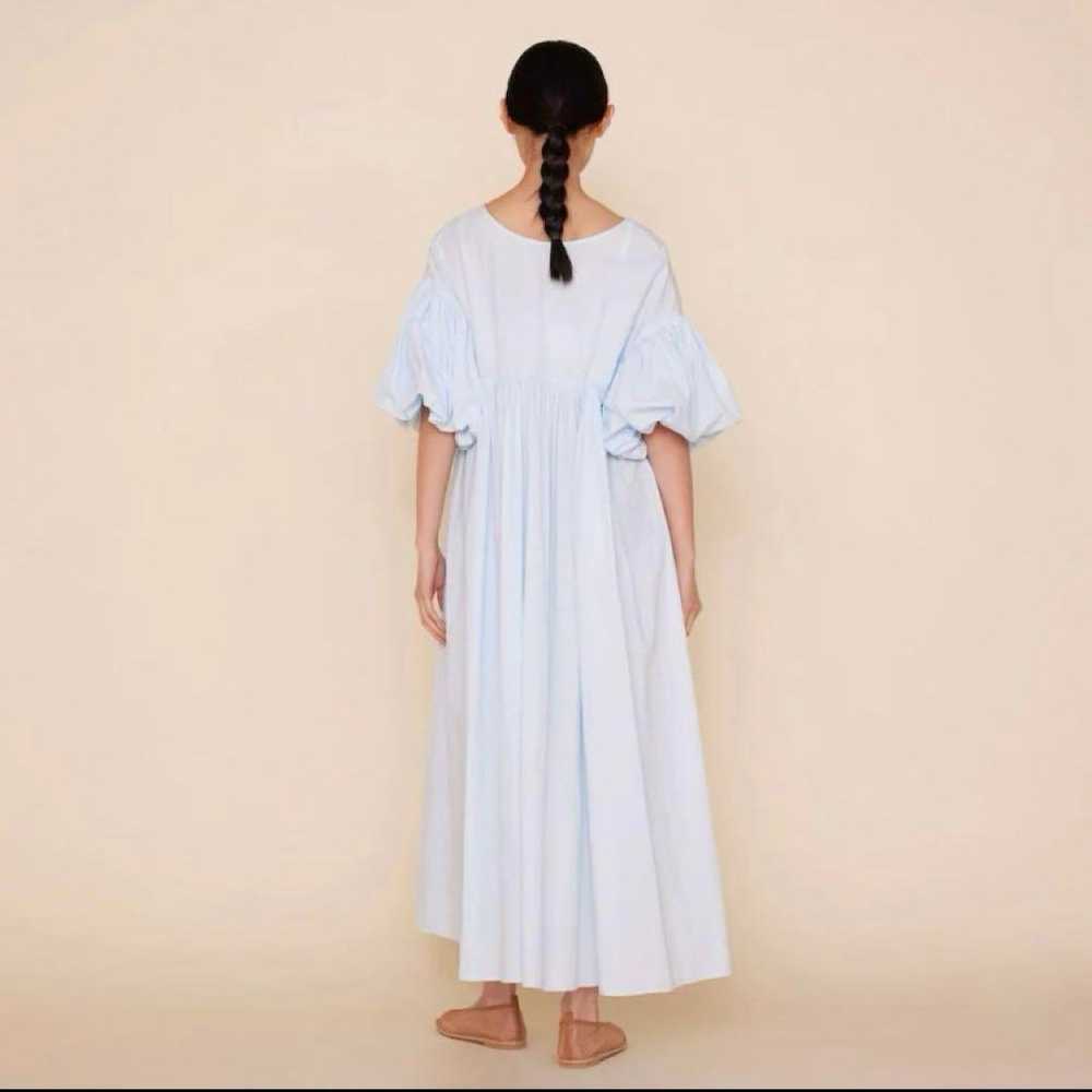 Cotton Gathered Puff Sleeve Dress - image 3