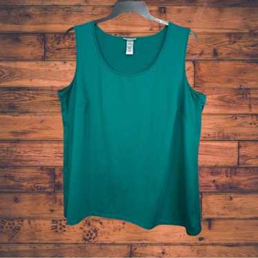 Other Catherines Teal Tank Top Shirt 2X (22-24W)