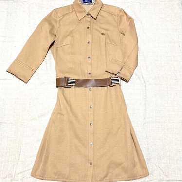 BURBERRY BLUE LABEL Beige Thick Shirt Dress