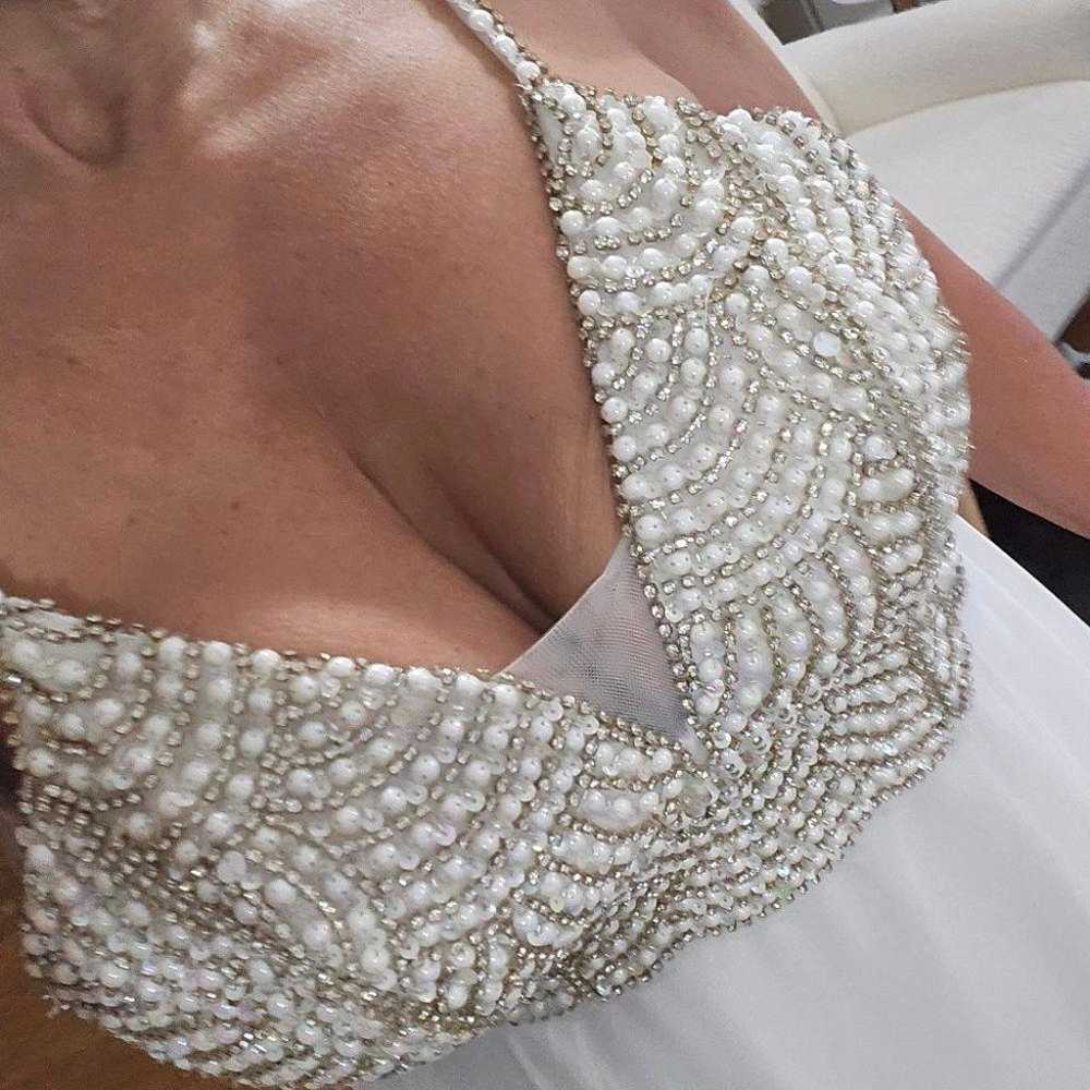 Speechless gown with pearl and rhinestones bodice - image 3