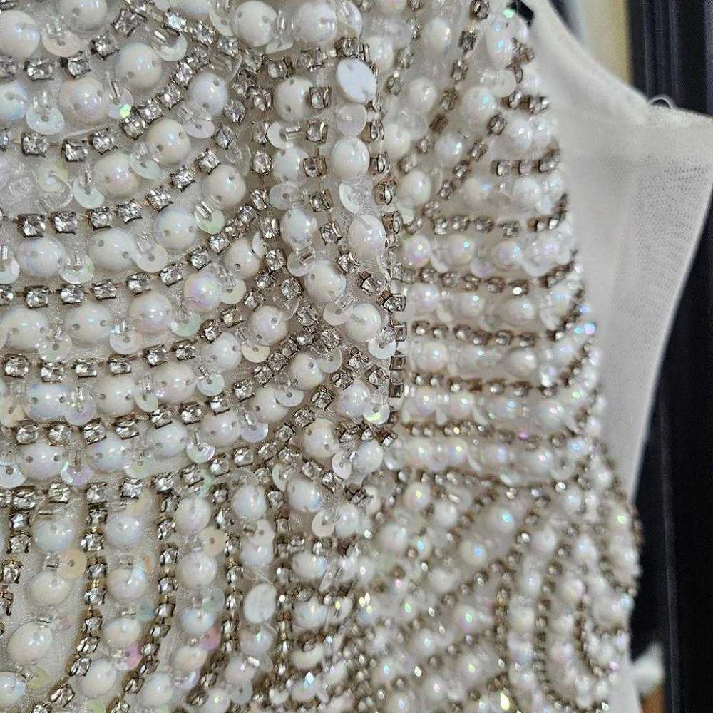 Speechless gown with pearl and rhinestones bodice - image 9