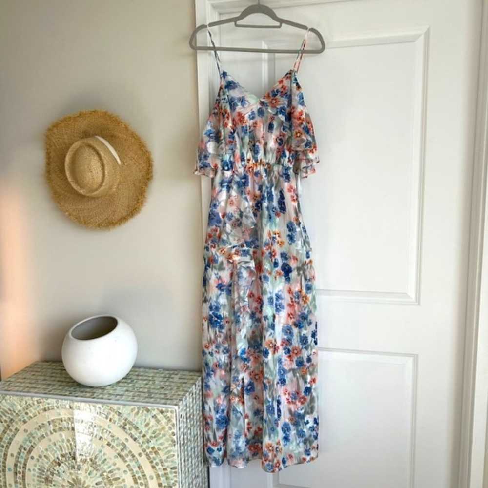 Tanya Taylor Lorena Maxi Dress Floral Print Ruffl… - image 2