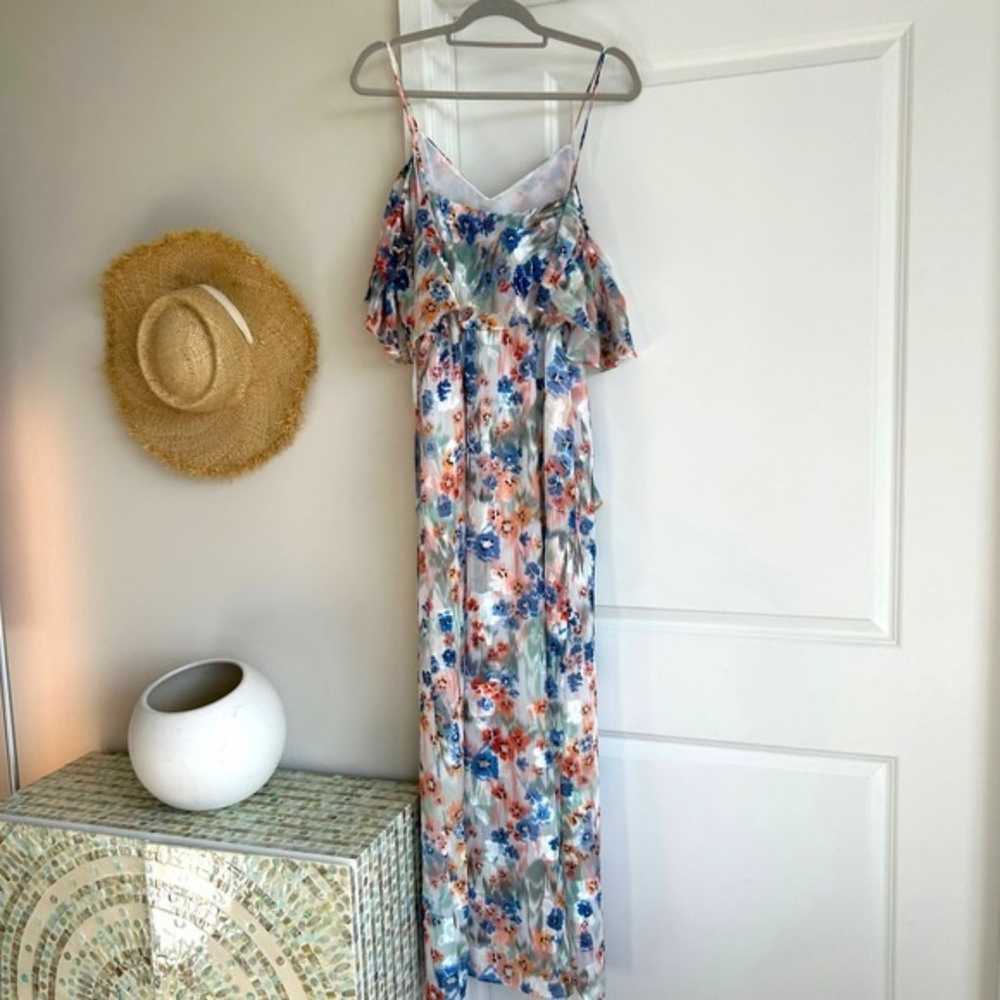 Tanya Taylor Lorena Maxi Dress Floral Print Ruffl… - image 3