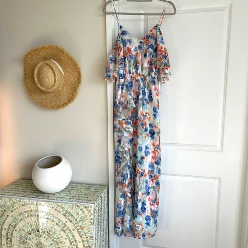 Tanya Taylor Lorena Maxi Dress Floral Print Ruffl… - image 9