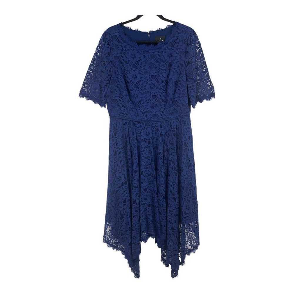 By Shani Dress lace asymmetrical sharkbite hem mi… - image 1