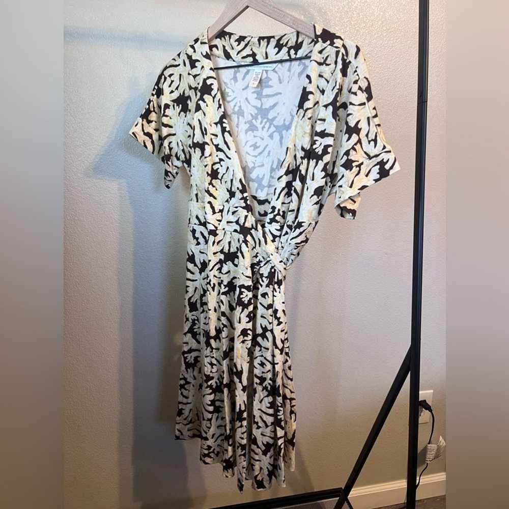 Diane Von Furstenberg DVF Wrap Dress 100% Silk Je… - image 3