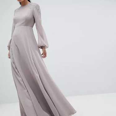 ASOS evening maxi long sleeve dress - image 1