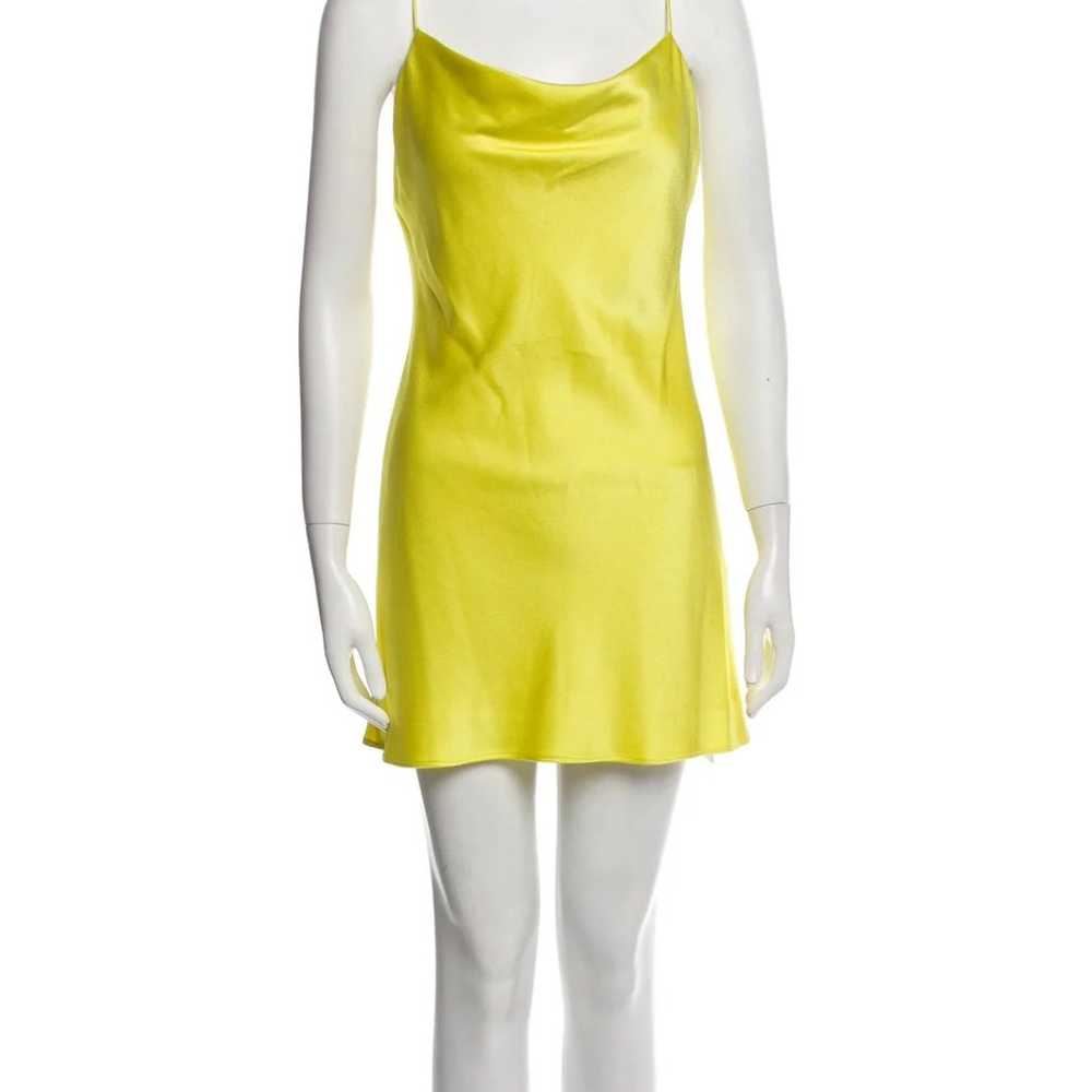 Alice & Olivia Yellow Harmony Slip Dress - image 1