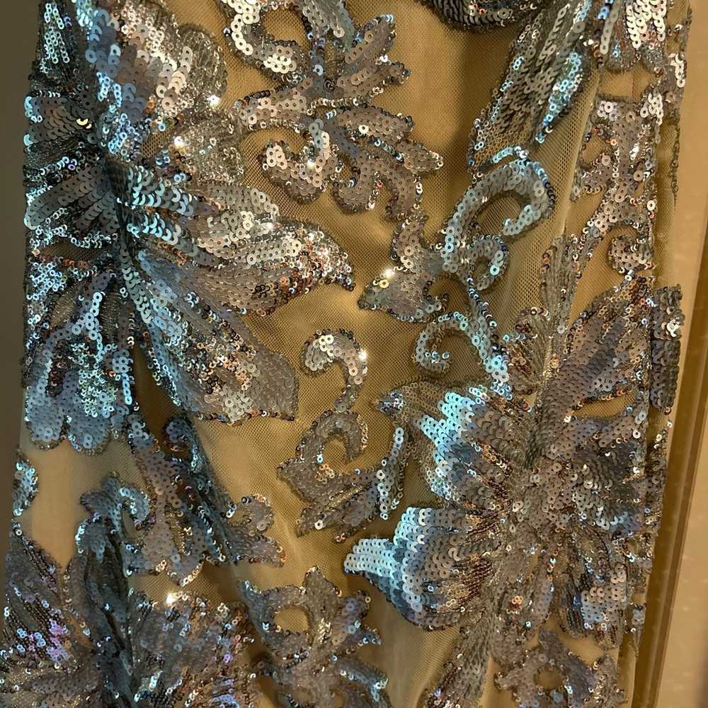 badgley mischka Illusion Sequin Gown - image 2