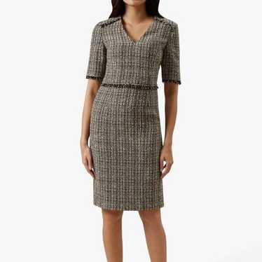 Hobbs London Jessie Tweed Sheath Dress 14 - image 1