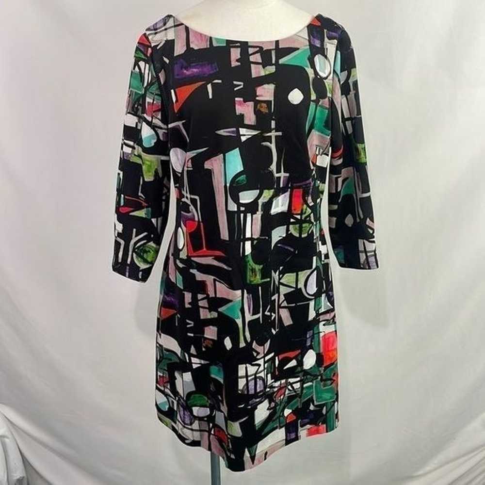 Milly Multi Print Abstract Mini Dress - image 1