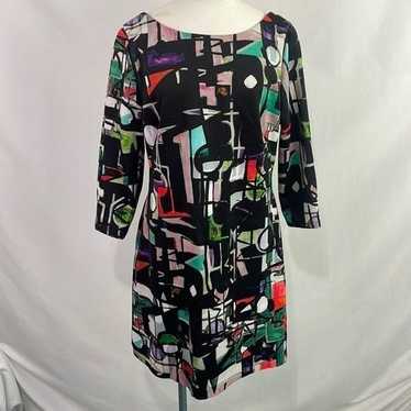 Milly Multi Print Abstract Mini Dress - image 1