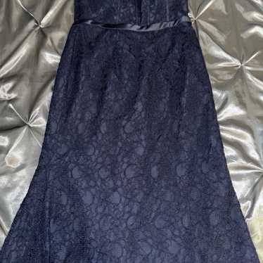 Navy Blue Strapless dress