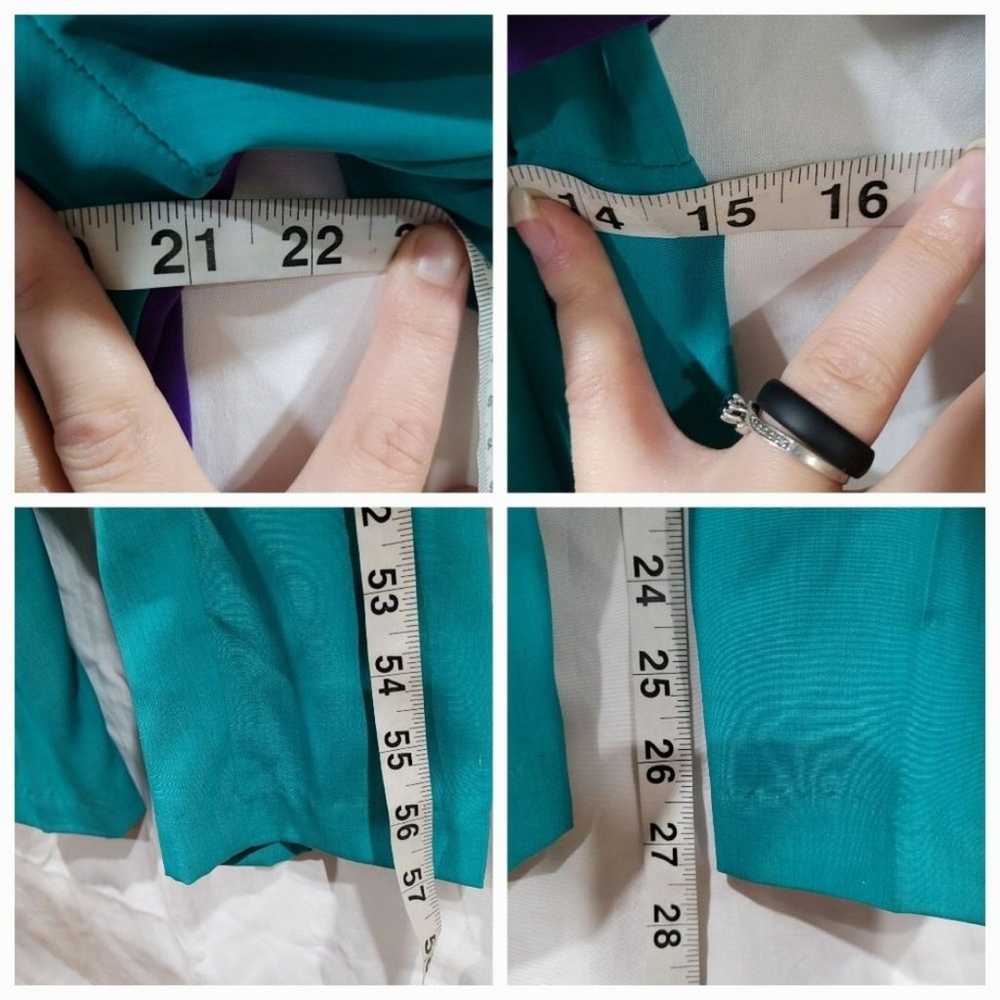 Cybil's collection Palm Beach size large teal pur… - image 3