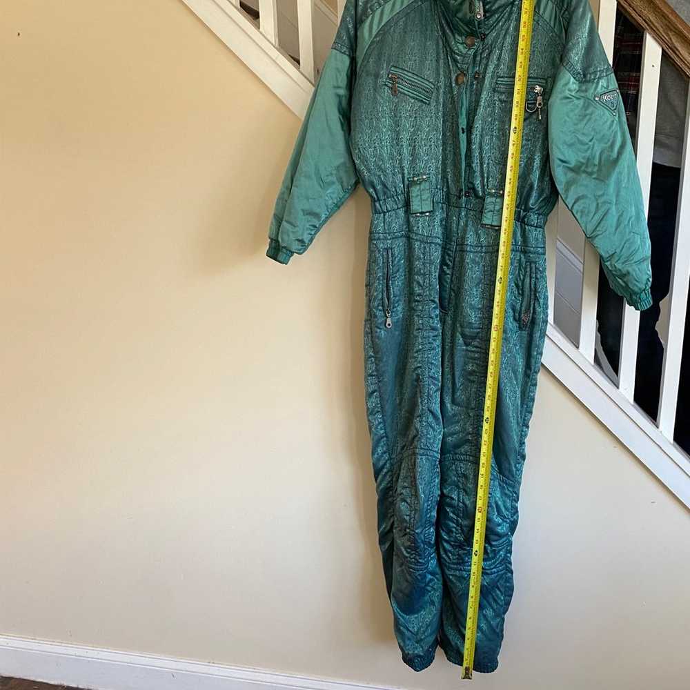 Vtg 80s Ski Suit One Piece Snowsuit Kaelin Solar … - image 2