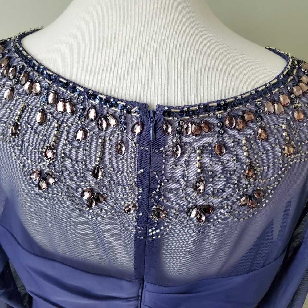 ALEX Evenings Violet Purple Beaded Maxi Special O… - image 5