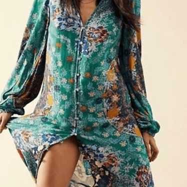 Free People Marais Printed Midi Dress