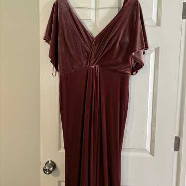 Revelry Gwen Velvet Dress Dusty Rose