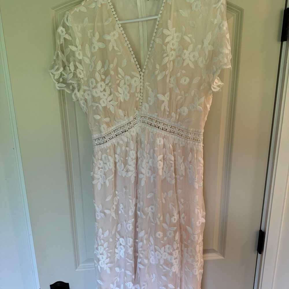 Baltic Born Ada White Lace Dress size L - image 2