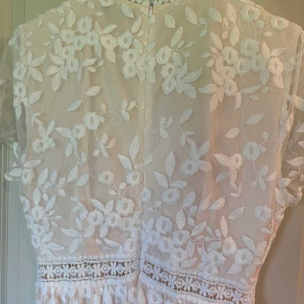 Baltic Born Ada White Lace Dress size L - image 4