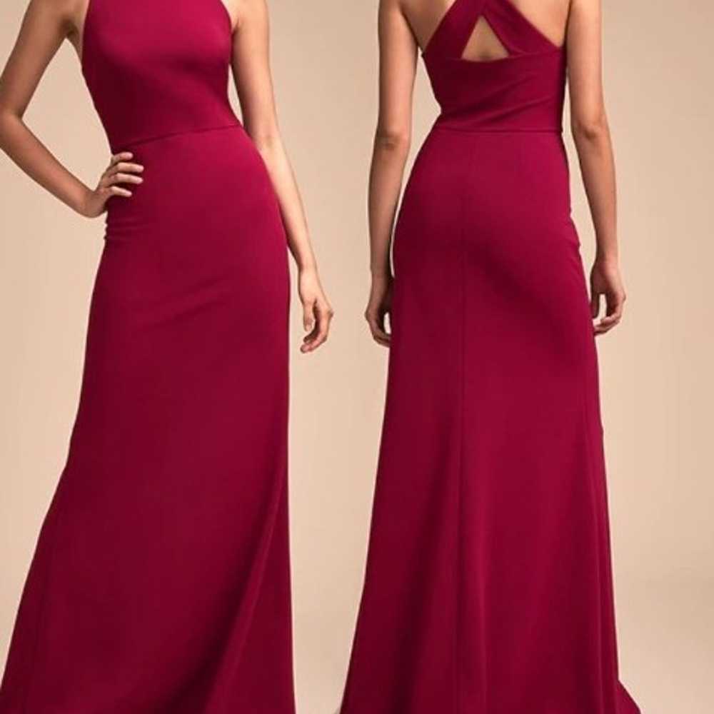 BHLDN CRANBERRY DRESS SIZE 16 - image 1