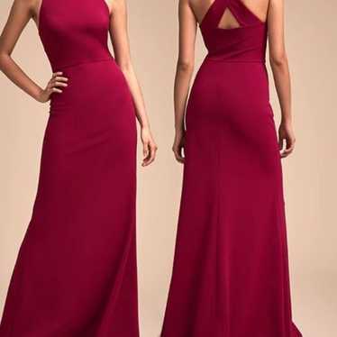 BHLDN CRANBERRY DRESS SIZE 16 - image 1