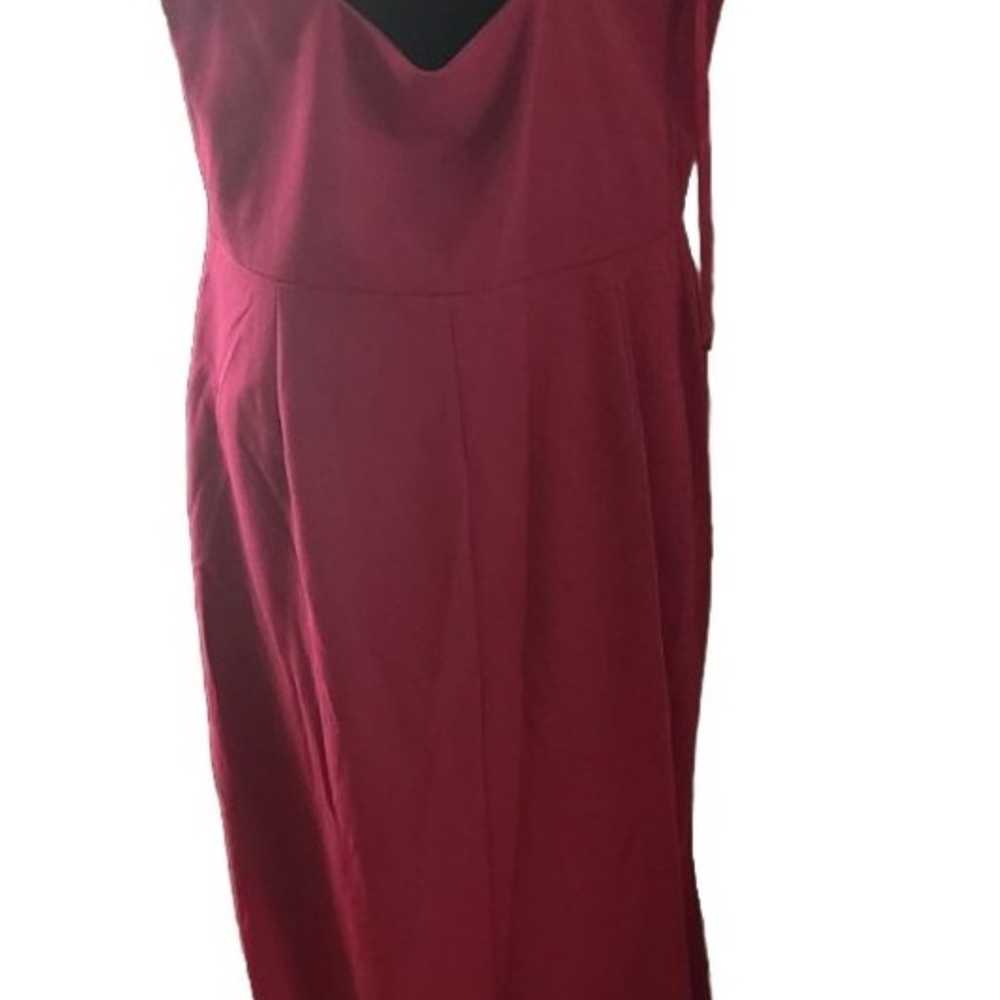 BHLDN CRANBERRY DRESS SIZE 16 - image 4