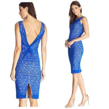 Dress the Population Small Mona retailer Electric Blue Lace Mini Dress