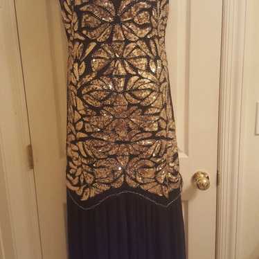 Black & Gold Sequin Party Dress. Sz. XL - image 1