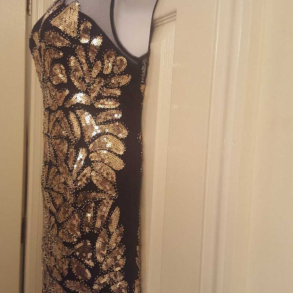 Black & Gold Sequin Party Dress. Sz. XL - image 5