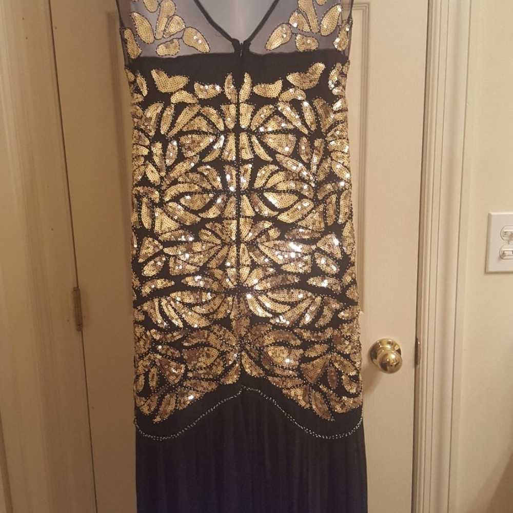 Black & Gold Sequin Party Dress. Sz. XL - image 8