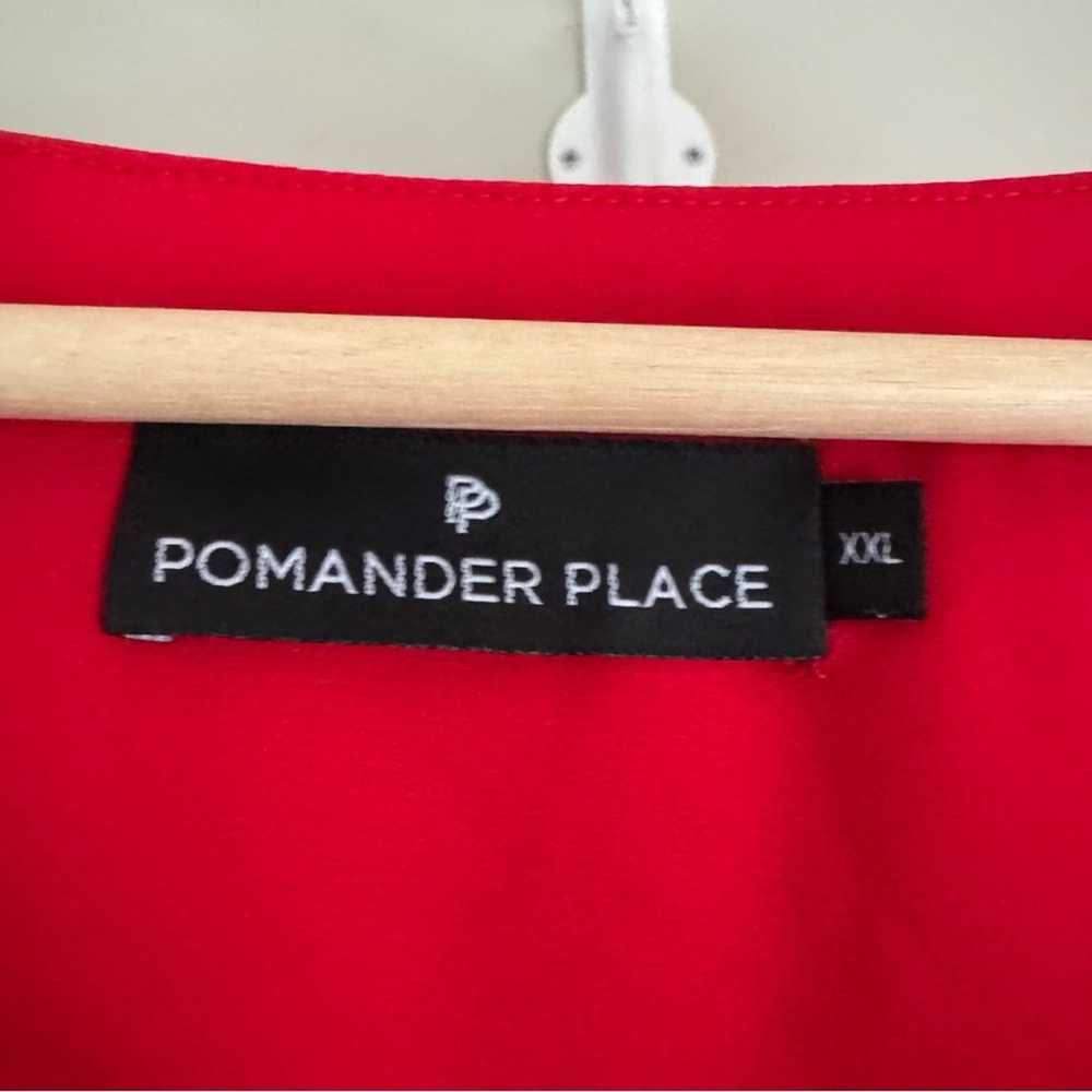 Pomander Place Red Crepe Kenzo Dress - image 4