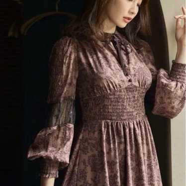 herlipto Winter Floral Long-sleeve Dress - image 1