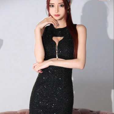 Black Sequin Dress