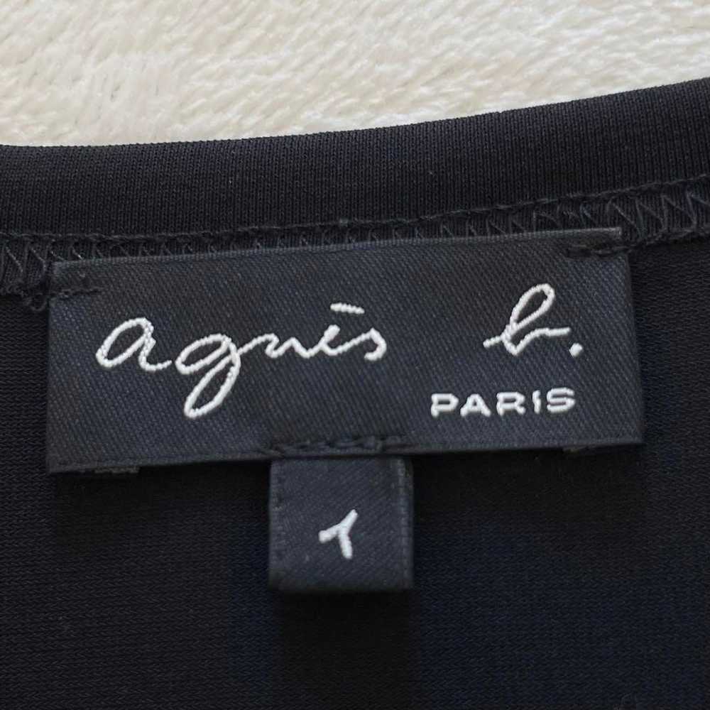 agnes b. Long Cardigan Pression Black Gold Button… - image 7