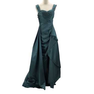 FORMAL GOWN  SZ 4 S teal green corset lace up dra… - image 1