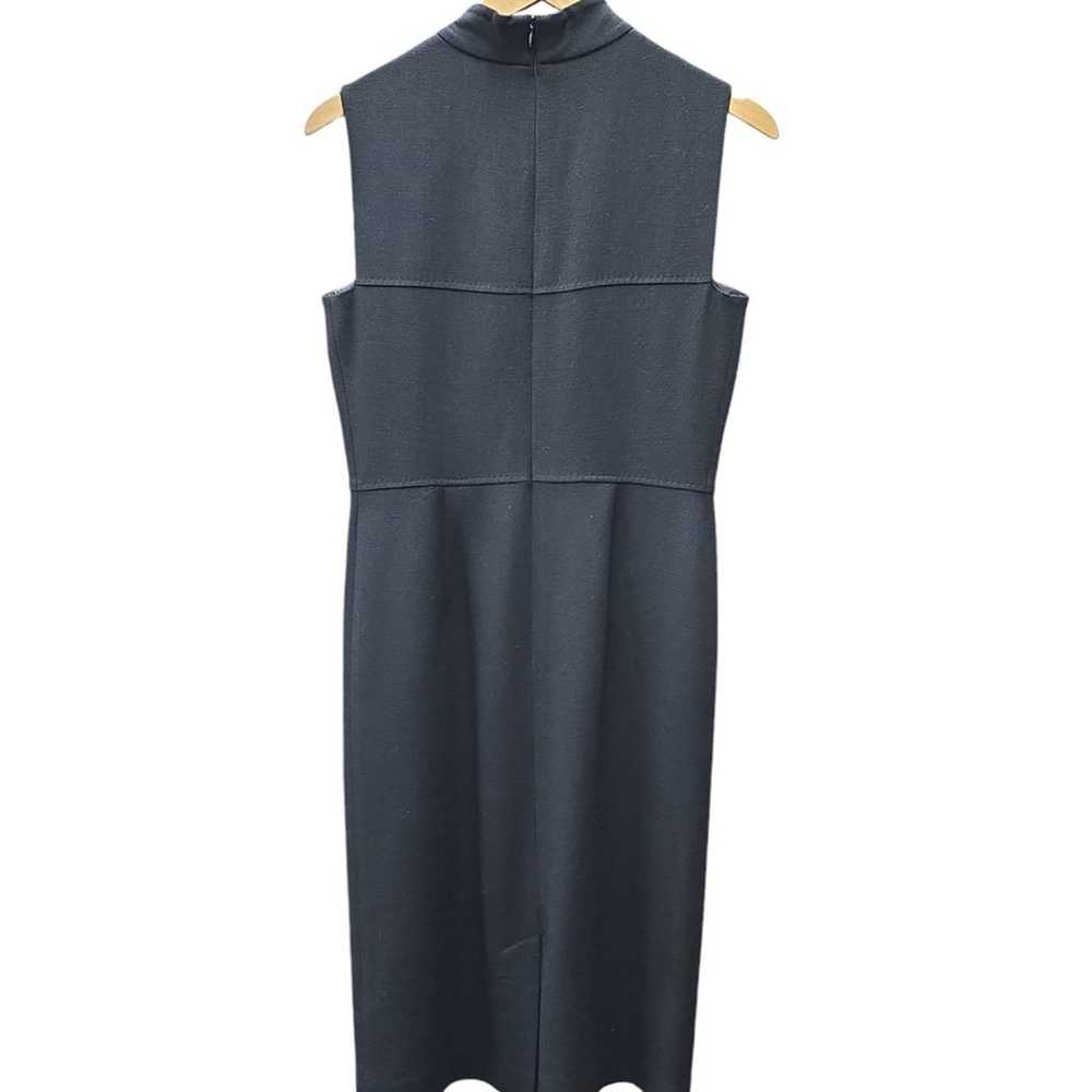 Max Mara Black Mock Turtleneck Sheath Dress, Size… - image 3