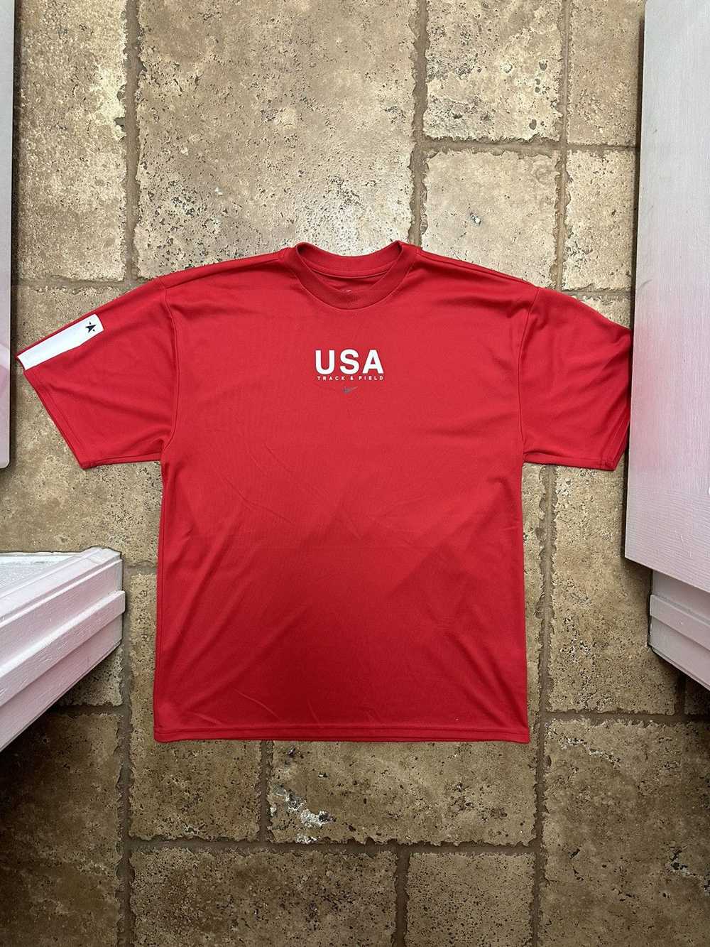 Nike Nike Team USA Dri Fit Short Sleeve Shirt Oly… - image 1