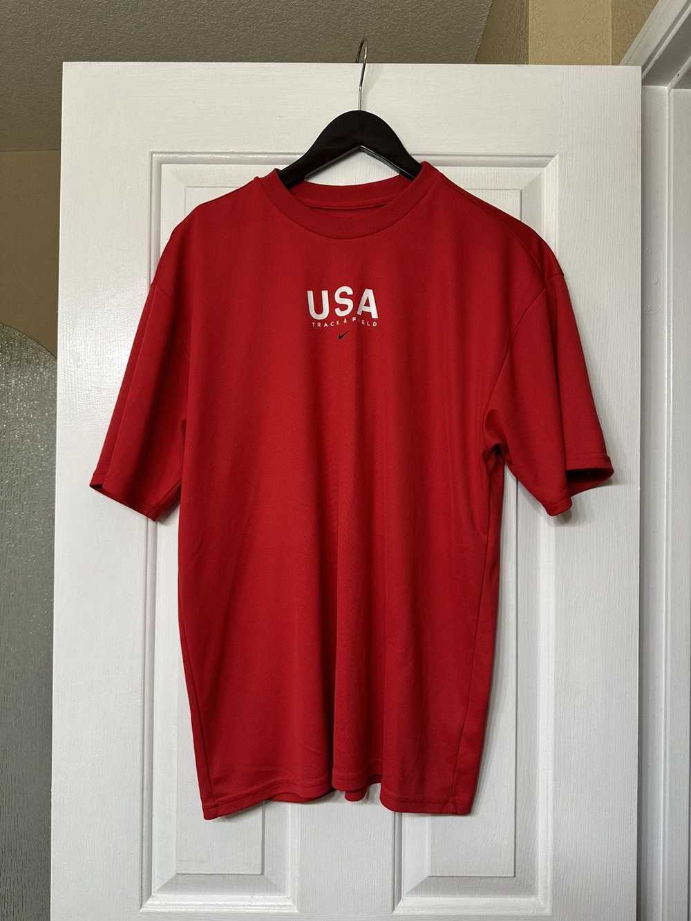 Nike Nike Team USA Dri Fit Short Sleeve Shirt Oly… - image 2