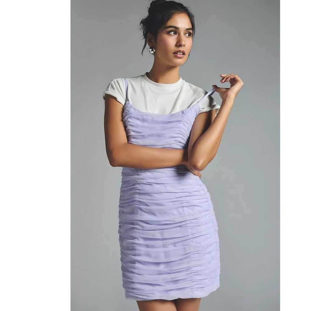 New Anthropologie Hutch Ruched Tulle Dress $198 S… - image 3