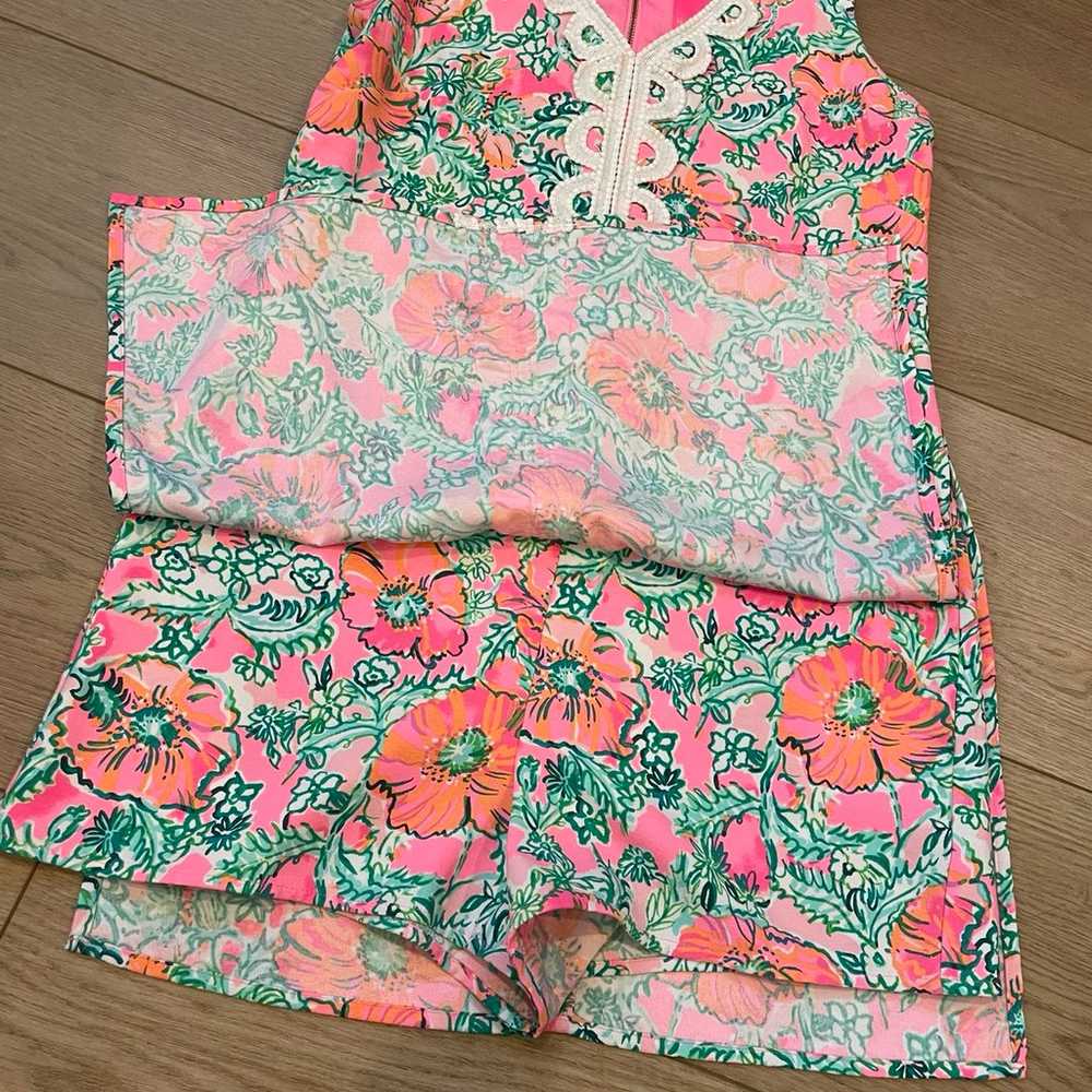 Lilly Pulizter Ronnie Romper Size 6 in Soleil Pin… - image 3