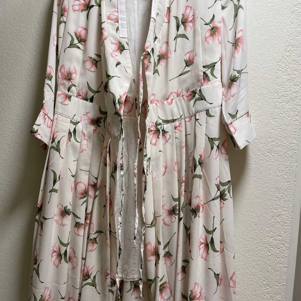 Modern Hanbok floral dress - image 2