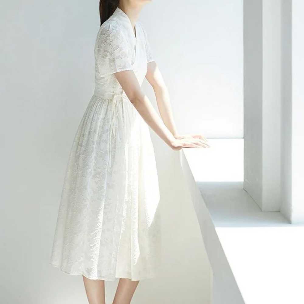 Modern Hanbok floral dress - image 6